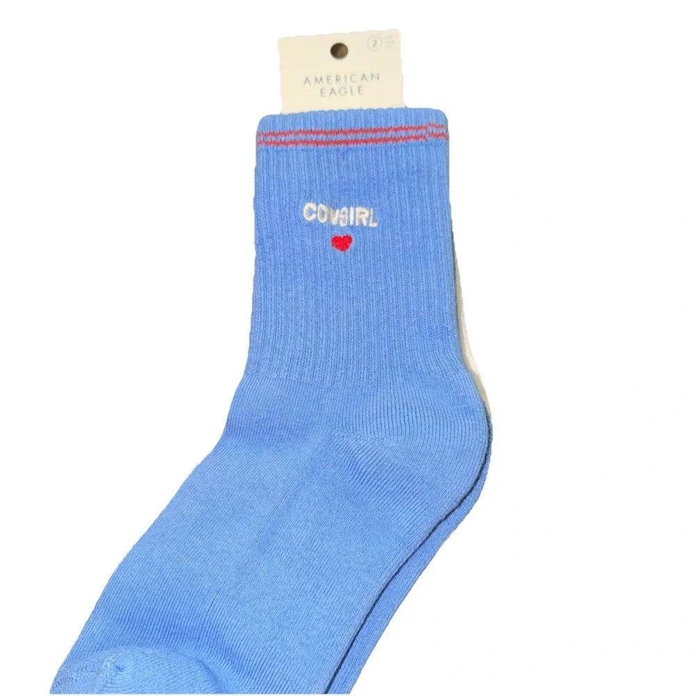American Eagle Cropped Crew Socks  2 Pack